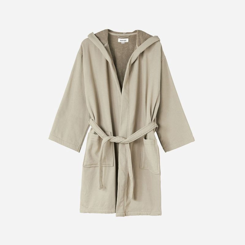Badjas Lunaria, warm grijs M
