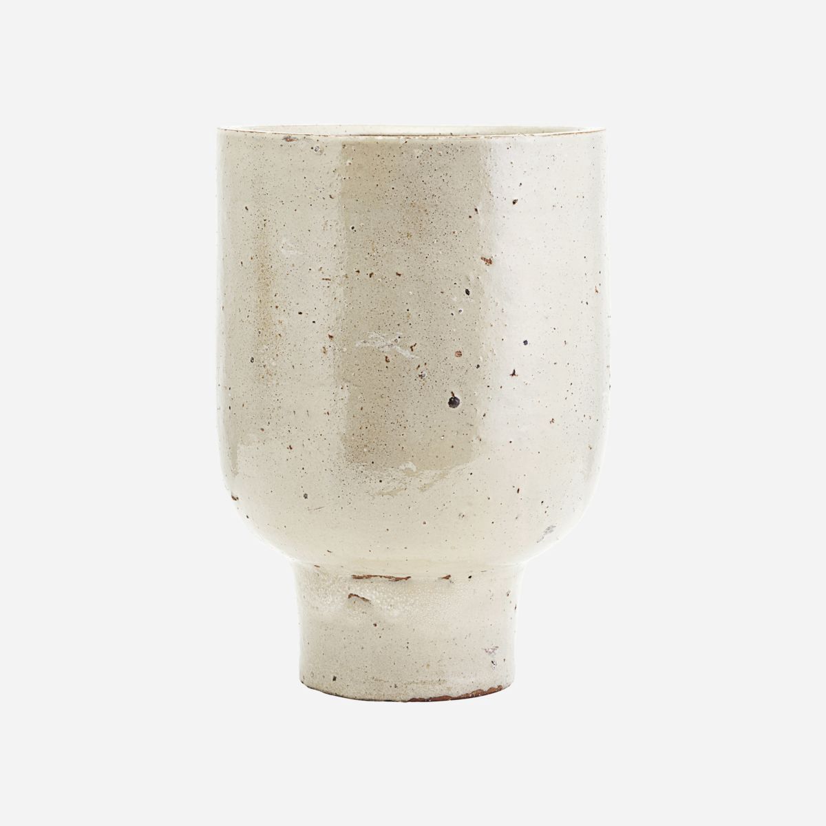 Bloempot beige Artist h: 32 cm, dia: 22 cm