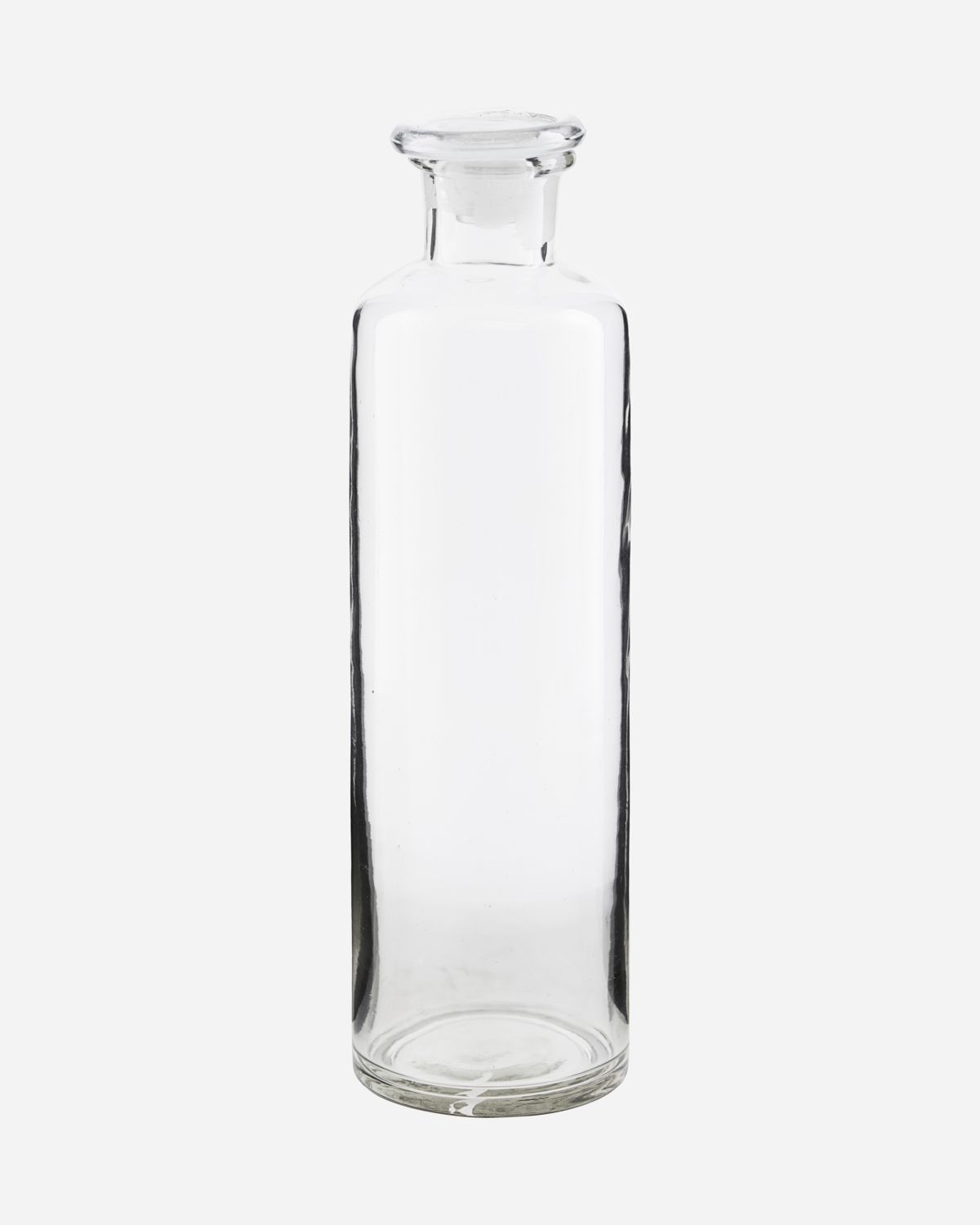 Bottle w. lid, Farma, Clear h 30 cm