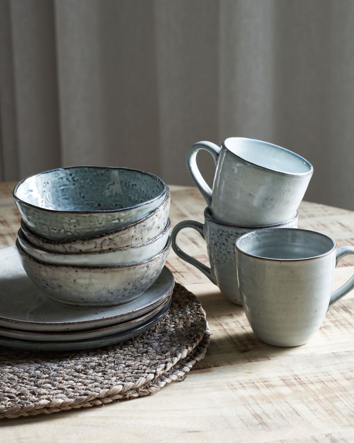 Brunch kit, Rustic, Grey/Blue