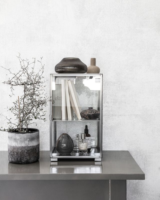 Cabinet Glass Zink 25 x 25 x 41cm