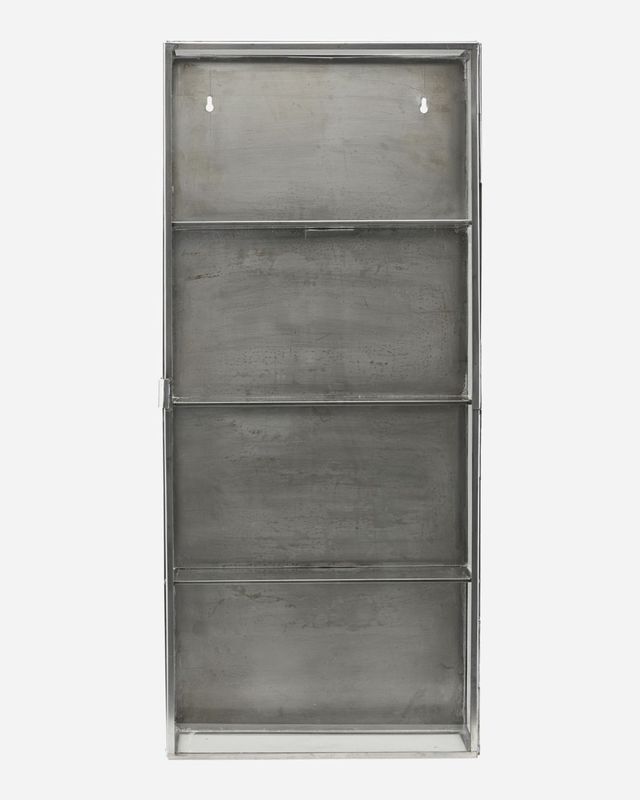 Cabinet Glass Zink 35 x 15 x 80 cm