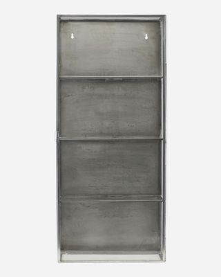 Cabinet Glass Zink 35 x 15 x 80 cm