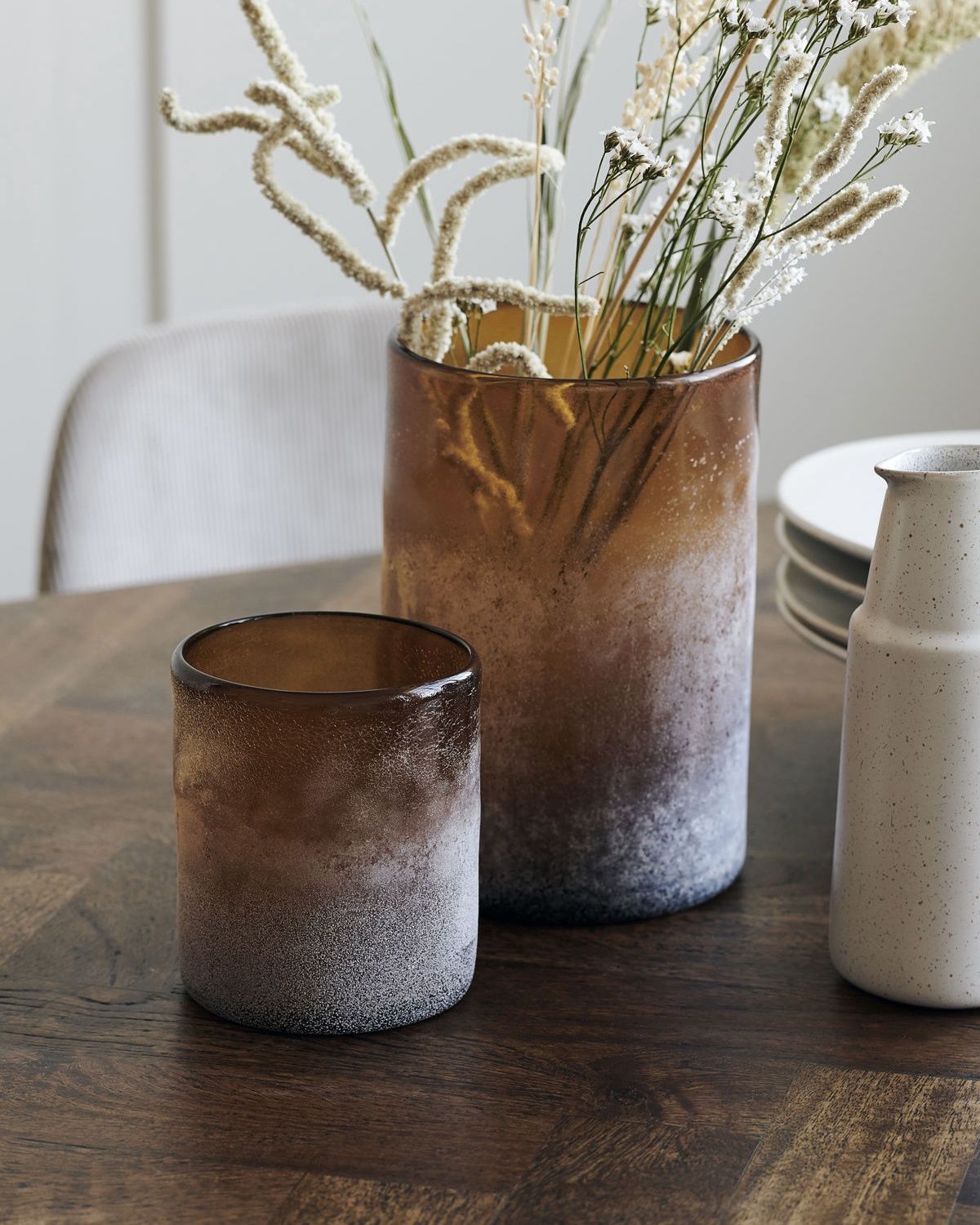 Candle Stand, Mist, Brown