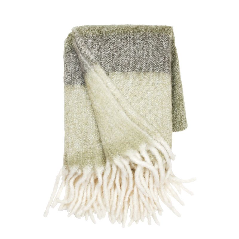 Cozy Living Plaid Mathea mohair Moss 170 x 130