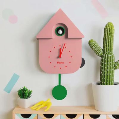 Cuckoo Clock with Dial Pink