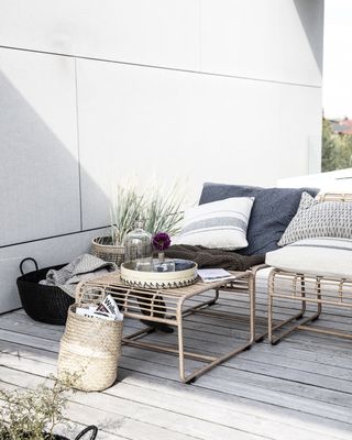 Donskussen met sloop Morocco Beige/grijs 50 x 50cm