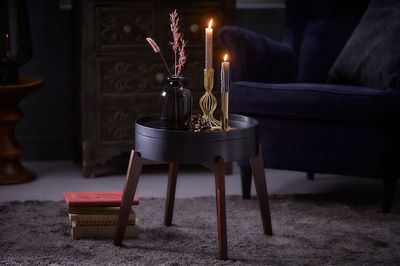 Gusta bijzettafel zwart dia 45 x h 40 cm