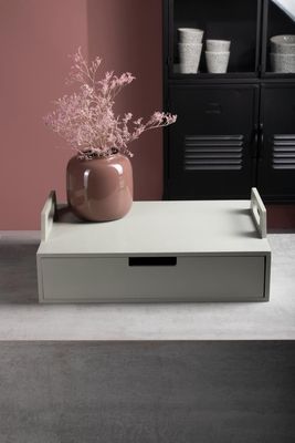 Gusta Vaas metaal dia 13 x 14 cm Oudroz