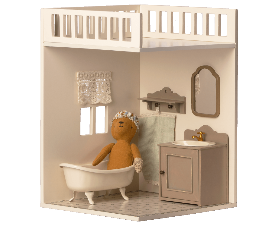 Huis van miniatuur - Badkamer excl meubelen