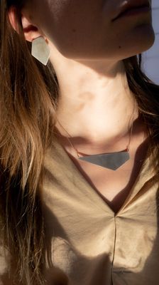 J.anne ketting geoformer mat zilver