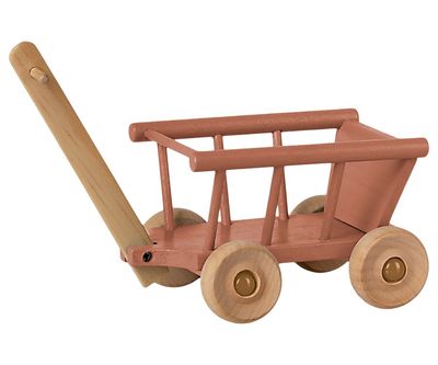 Minatuur bolderkar oud roze