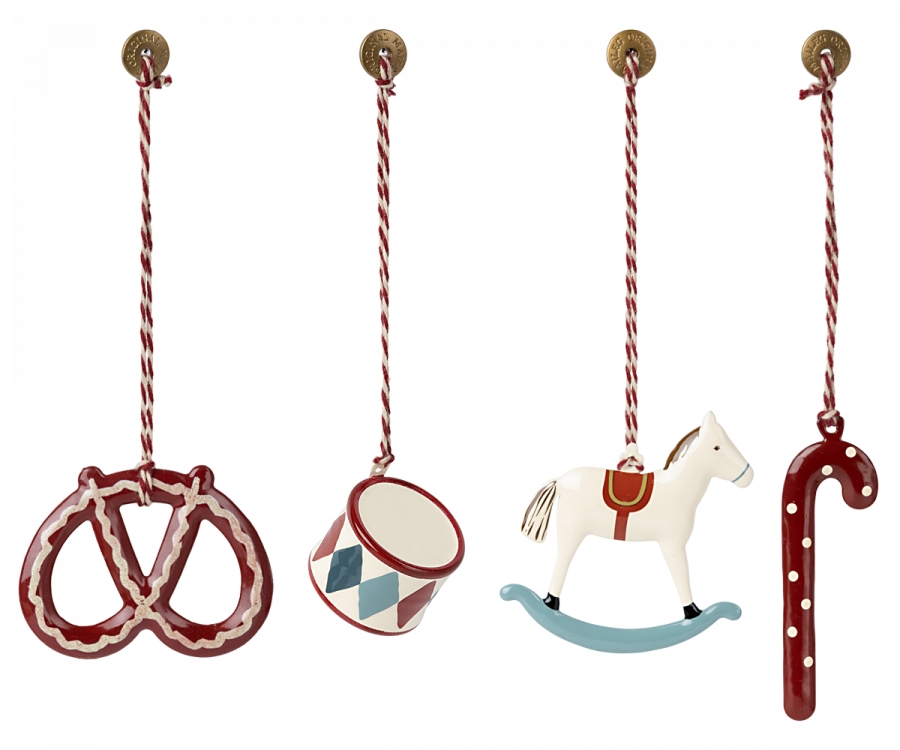 Metal ornament set Peters christmas