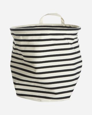 Opbergzakken strepen zwart/wit 30 x 30cm