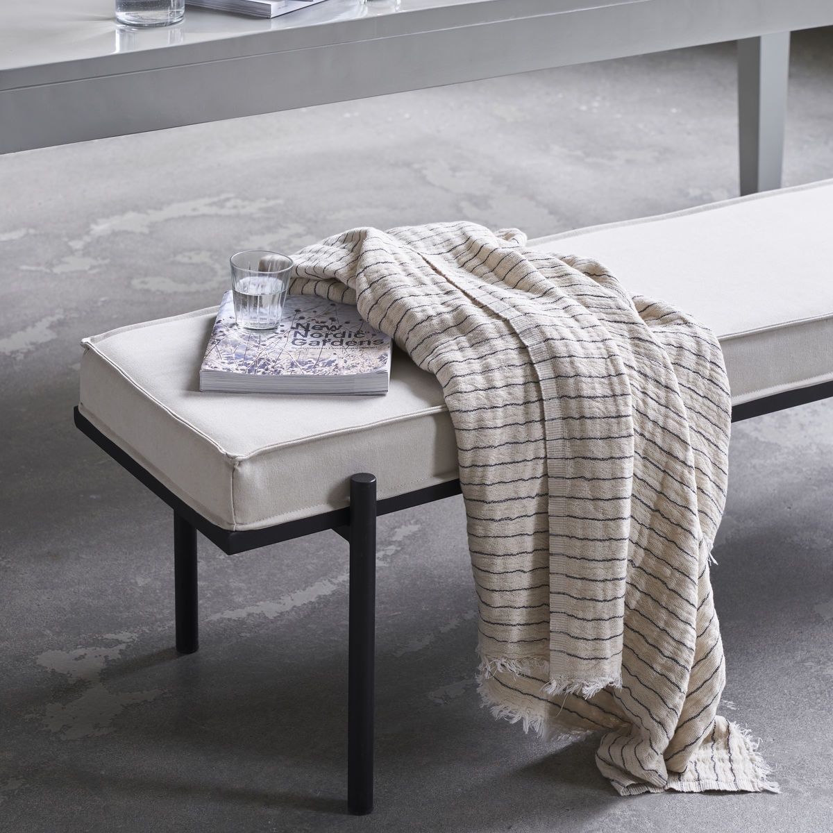 Plaid Alice Stripe, Dark Grey 200 x 140cm