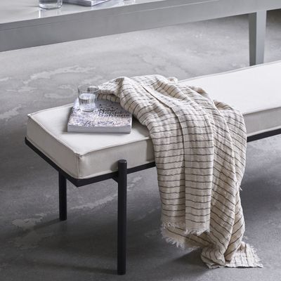 Plaid Alice Stripe, Dark Grey 200 x 140cm