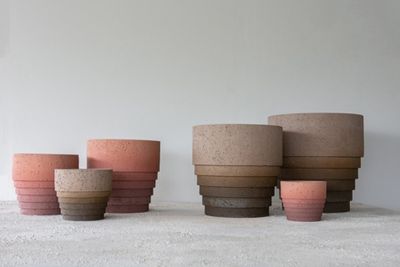 Pot Cinnamon Terracotta S/2 D34,5