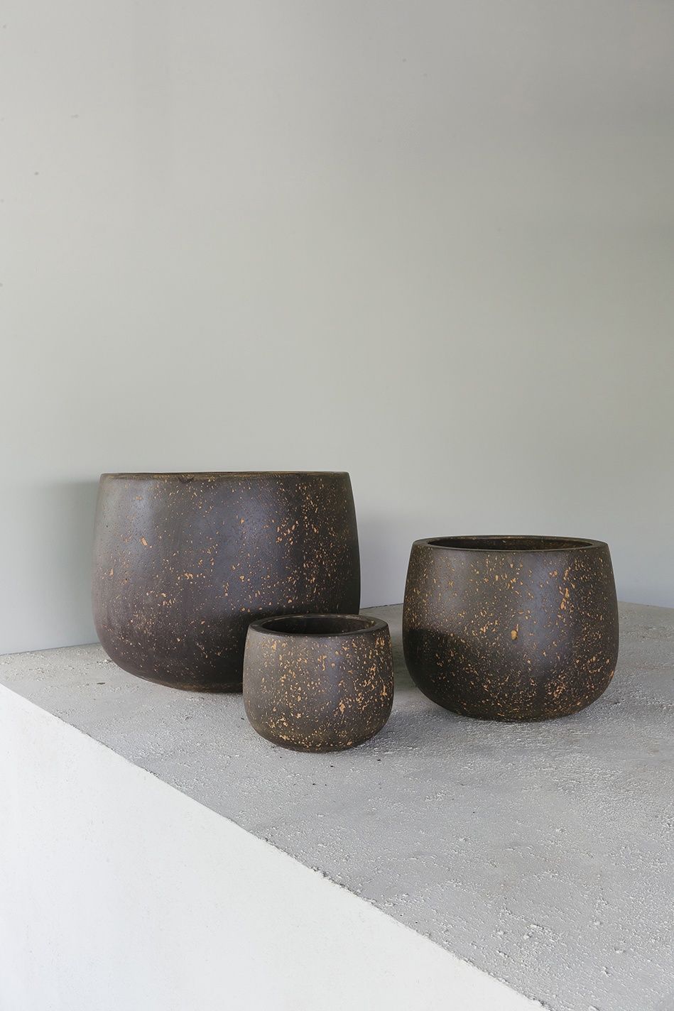 Pot D29 Casual zw.bruin rond M uit set 3