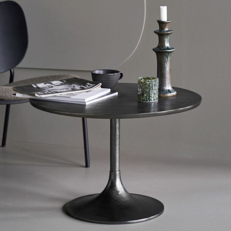 (single) Coffee table, Fari, Black 85 x 85 x h42