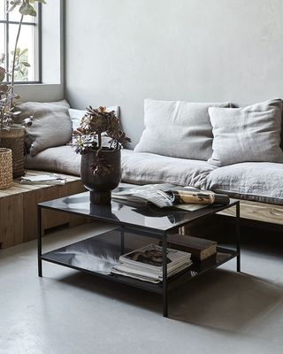Coffee table, Fari, Black 85 x 85 x h42 - 1