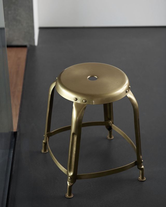 Stool, Define, Brass finish