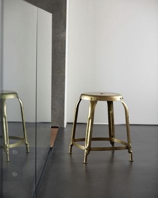 Stool, Define, Brass finish