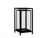 Zwart metalen Lantaarn 23 x 23 x 41cm