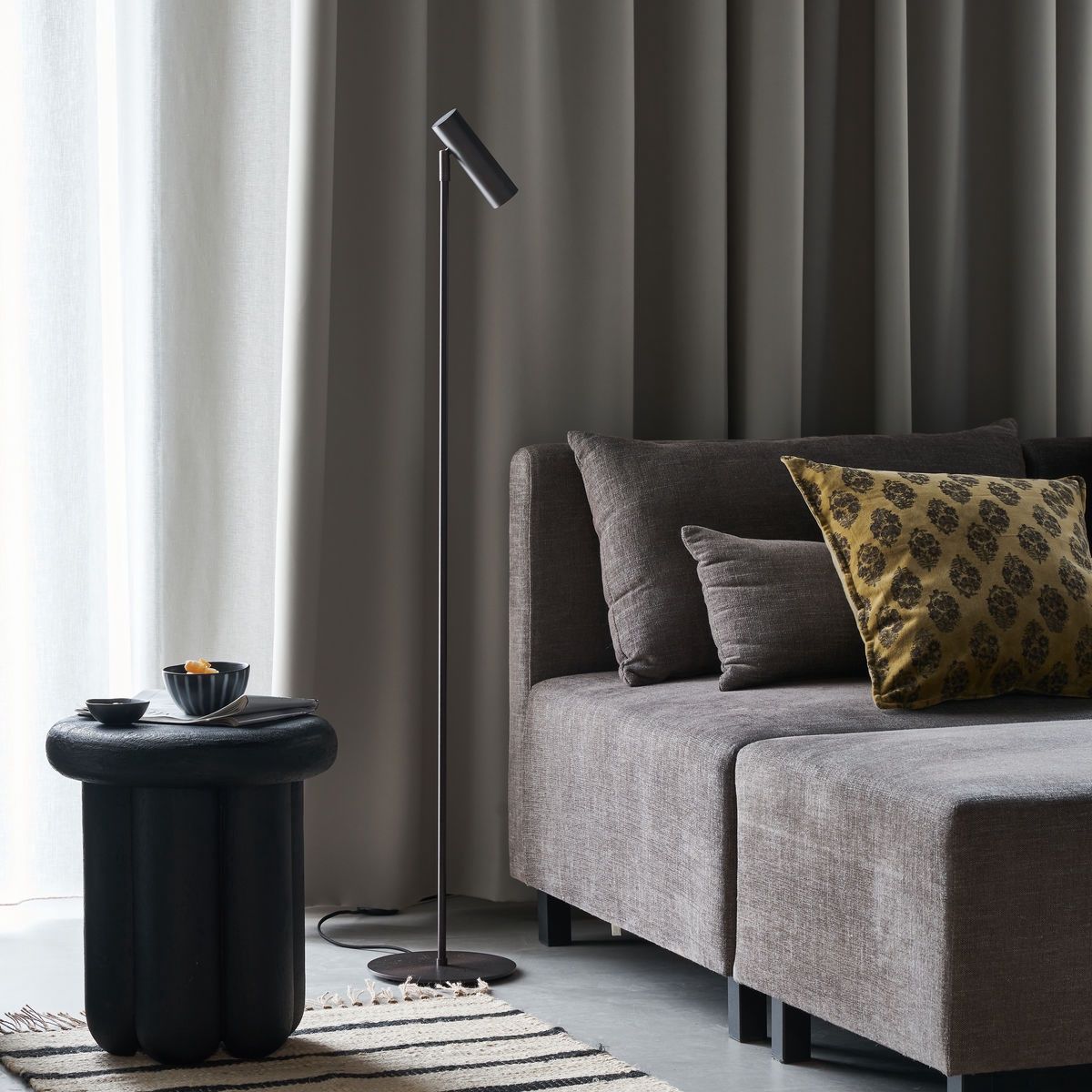Floor lamp, HDNorm, Black antique