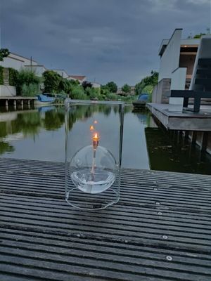 Windlicht bol chrome