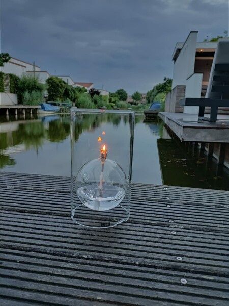 Windlicht bol chrome