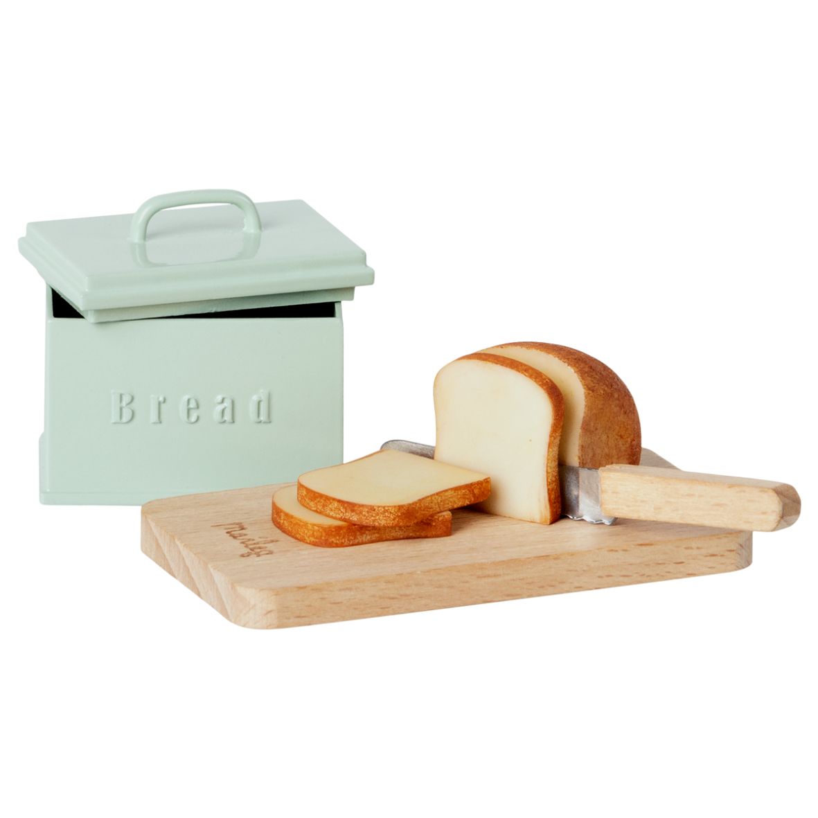 Miniatuur broodbox met toebehoren