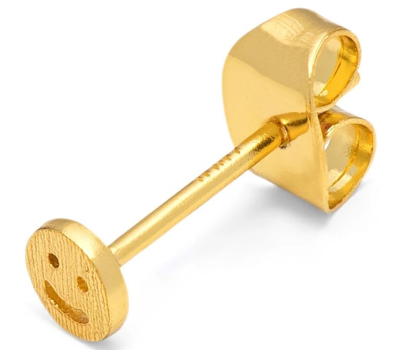 Smiley Gold plated 1 Pcs.