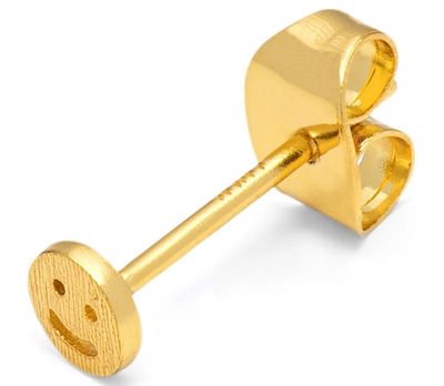 Smiley Gold plated 1 Pcs.