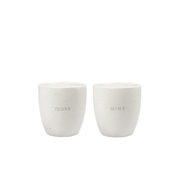 Leeff mok Yours - Mine set van 2, 175 ml.