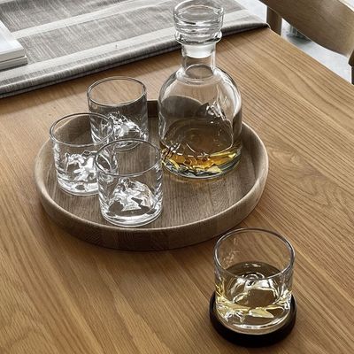 LIIton The Peaks set Decanter en 4 peaks glass giftbox