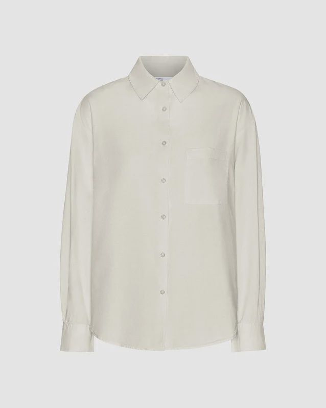 Organic Oversized shirt, Color: Ivory White, Size: M