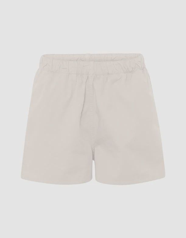 Organic Twill Shorts, Color: Ivory White, Size: L