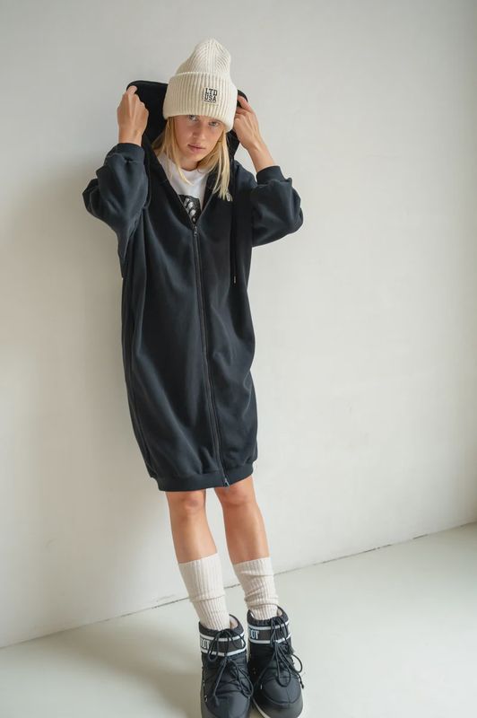Cardigan met print lang