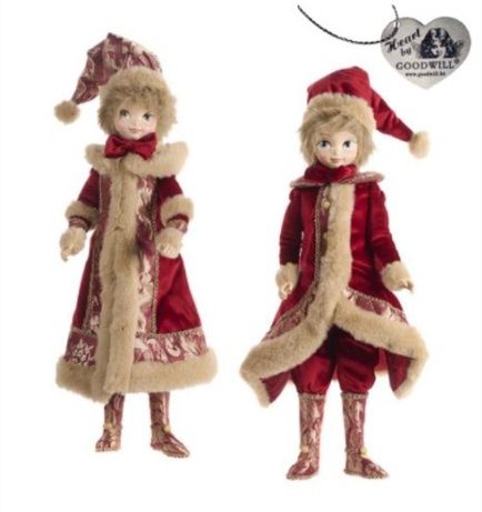 Broc. North Pole elf/helper doll ass.