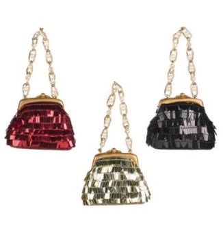 Flapper Purse/bag ornament ass.