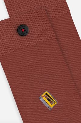 Sokken Casual Burgundy Cassette