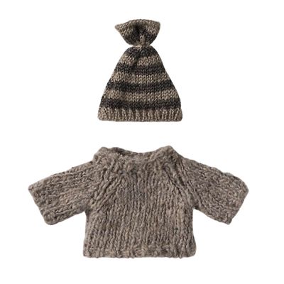 Gebreid truitje + muts grote broer muis