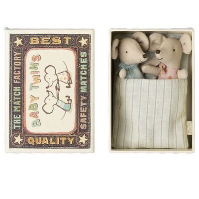 tweeling babymuisjes in luciferdoosje