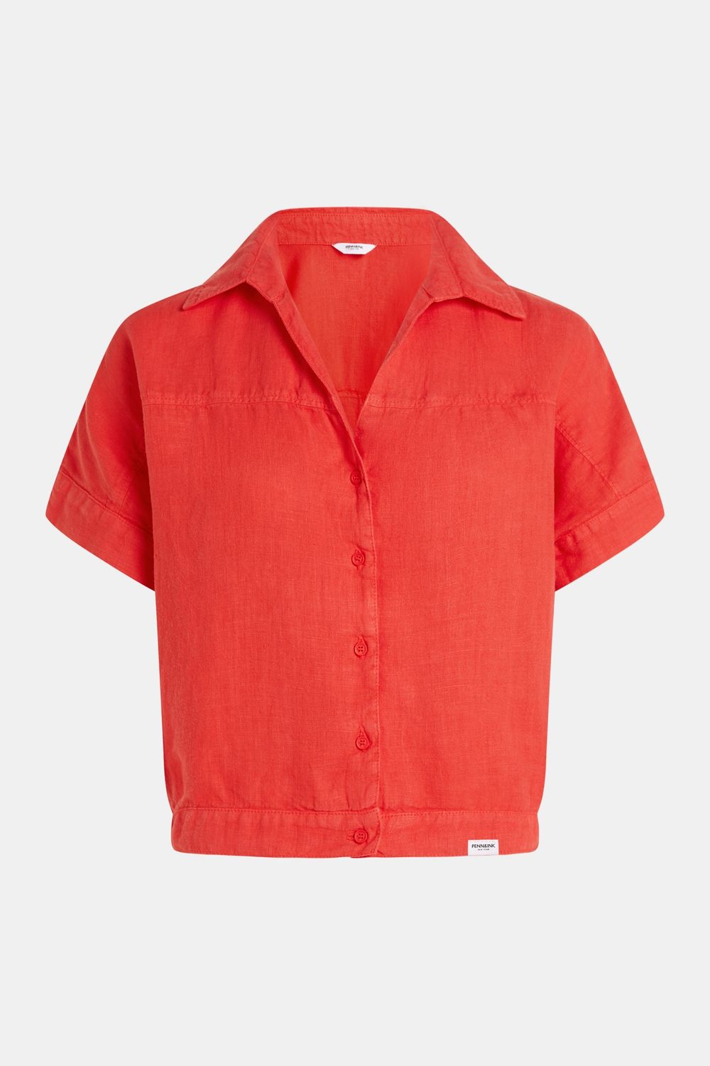 Blouse korte mouwen, Color: Pomegranate, Size: 38