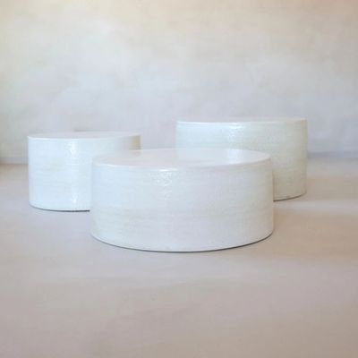 Bijzettafel ceramiek rond H27cm D47 - Endoume