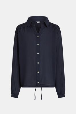 Blouse met strop 100% katoen