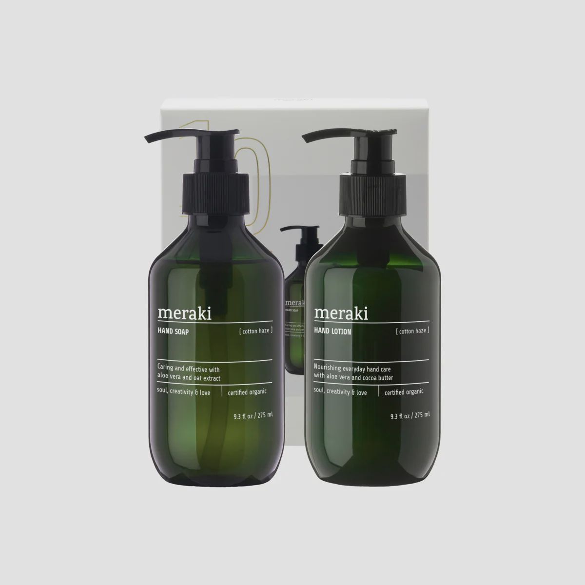 Giftbox cotton Haze Simple Hand Care Green