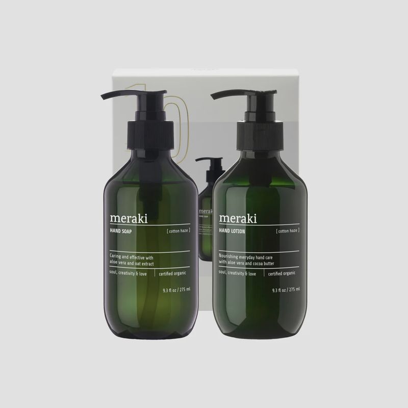Giftbox cotton Haze Simple Hand Care Green