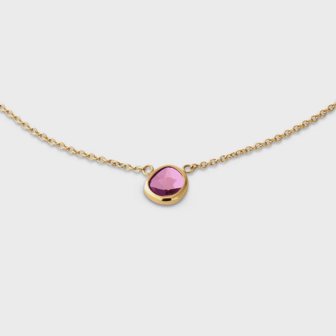 FR Layla CZ, Color: Gold - Fuchsia