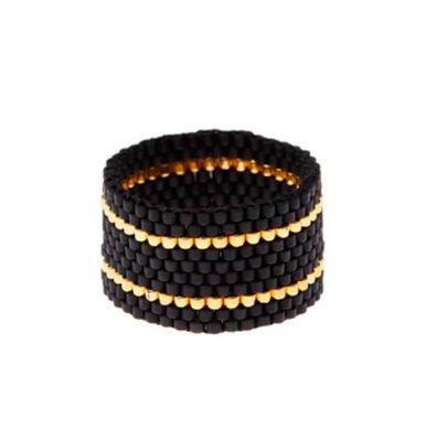 Ring Wide Woven M/L (Black)